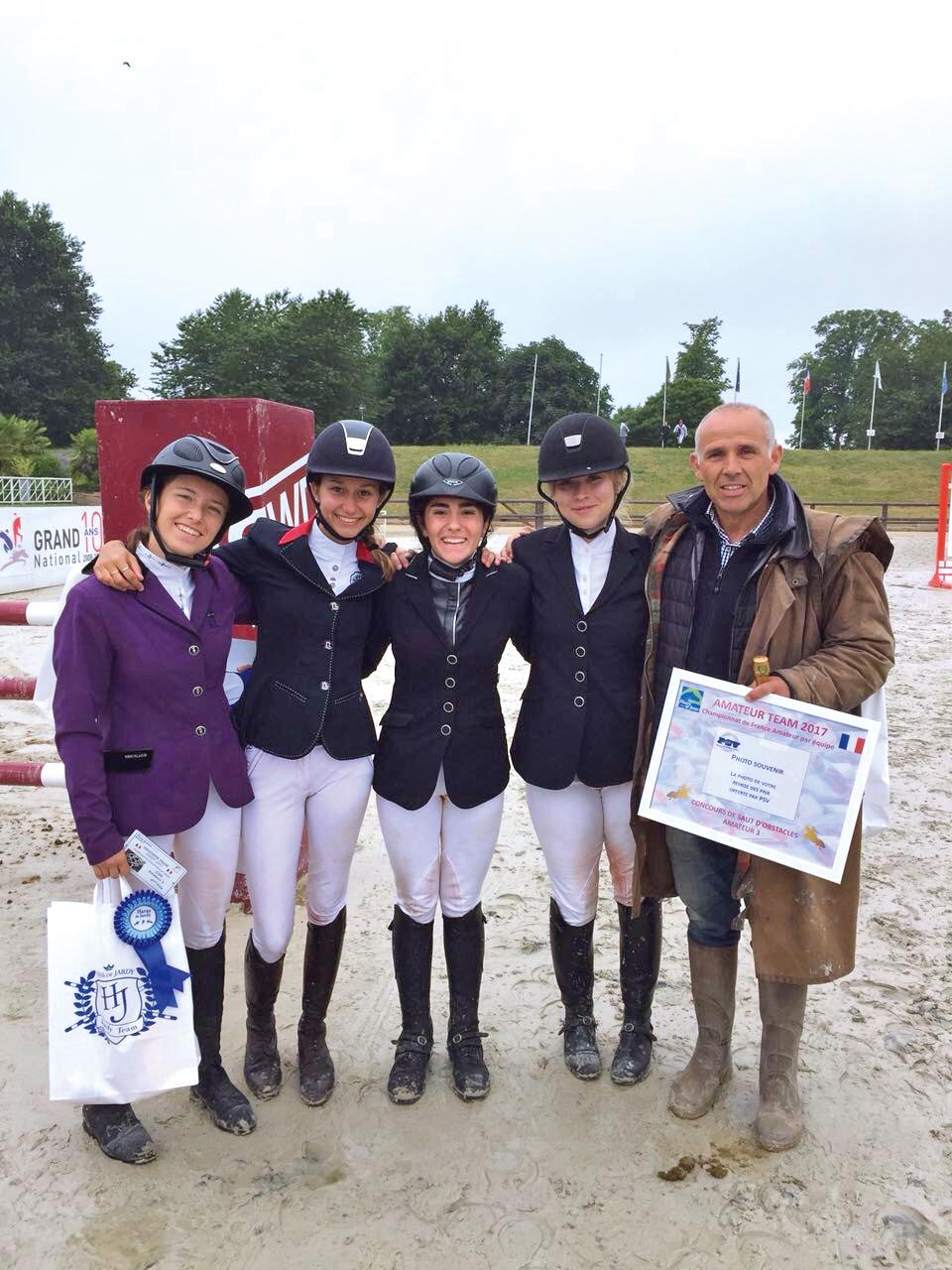 HORSE RIDING / French Amateur Championship 3 by team Lea Koffel fails at the foot of the podium!