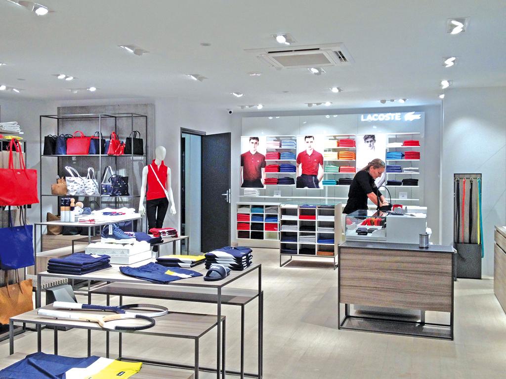 Mall West Indies: of the Lacoste concept store - Faxinfo