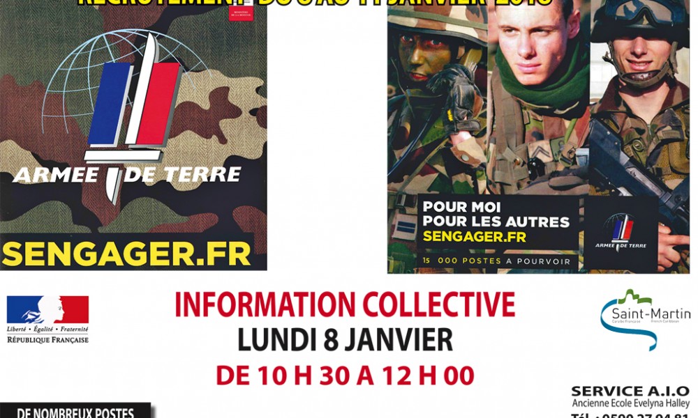 Quelles Sont Vos Motivations Pour Rejoindre L Armee De Terre Emploi : L’Armée de terre recrute à Saint-Martin ! | Faxinfo