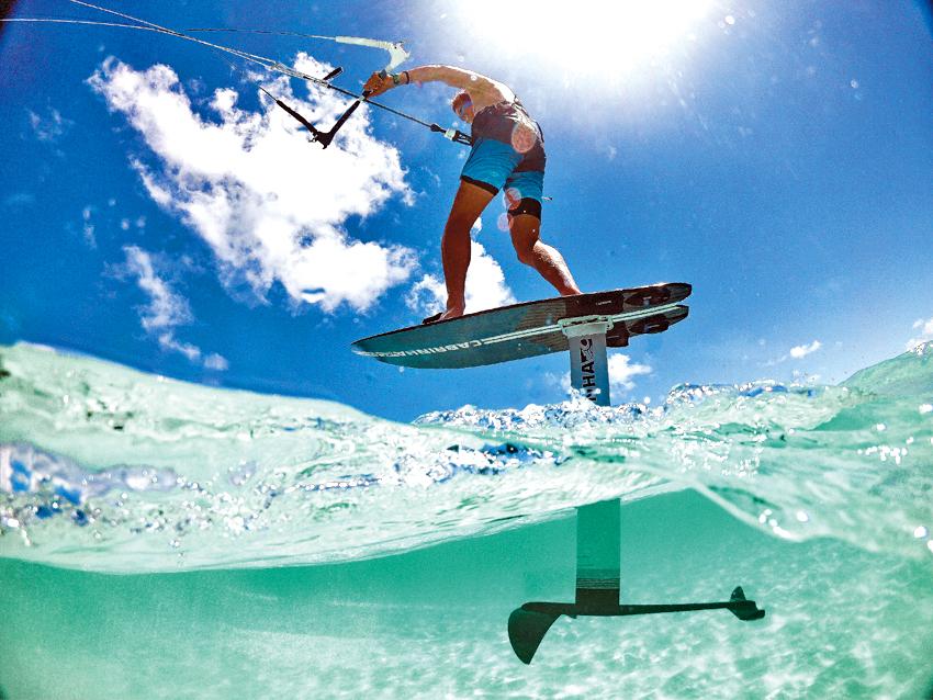 Kite foil Only three months before the start of the Caribbean